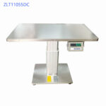 Electric lifting exam table with scale