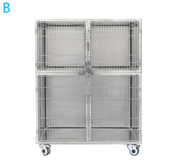 4 door cages assembly, Stainless Steel -  B-style