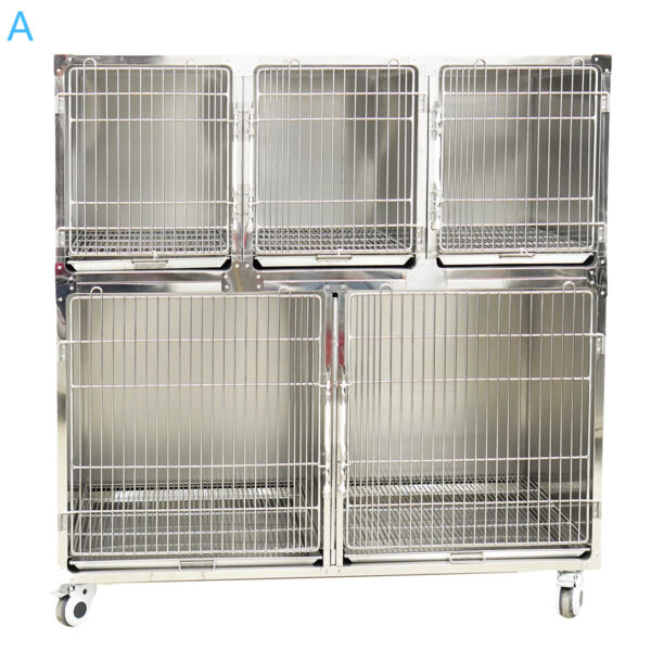 5 door cages assembly, Stainless Steel – A-style