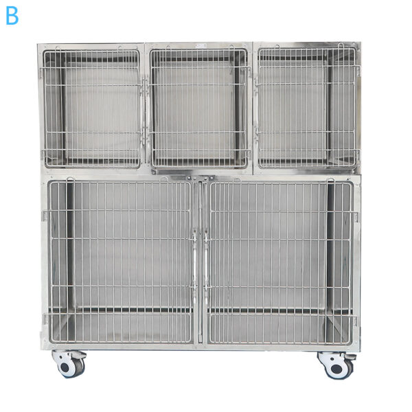 5 door cages assembly, Stainless Steel -  B-style