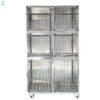 3 layer 6 door cages assembly, Stainless Steel -  C-style