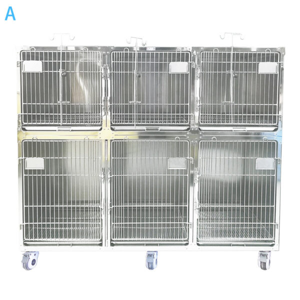 6 door cages assembly, Stainless Steel – A-style