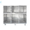 6 door cages assembly, Stainless Steel -  C-style